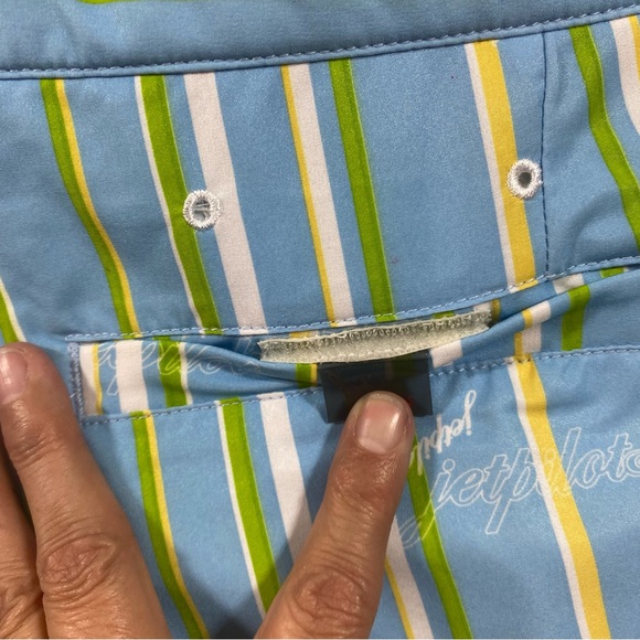 Jet pilot Genuine Rubber Board Shorts Medium 7 Striped blue white - Picture 6 of 11